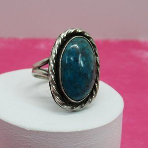 Vintage Sterling Silver Turquoise Ring